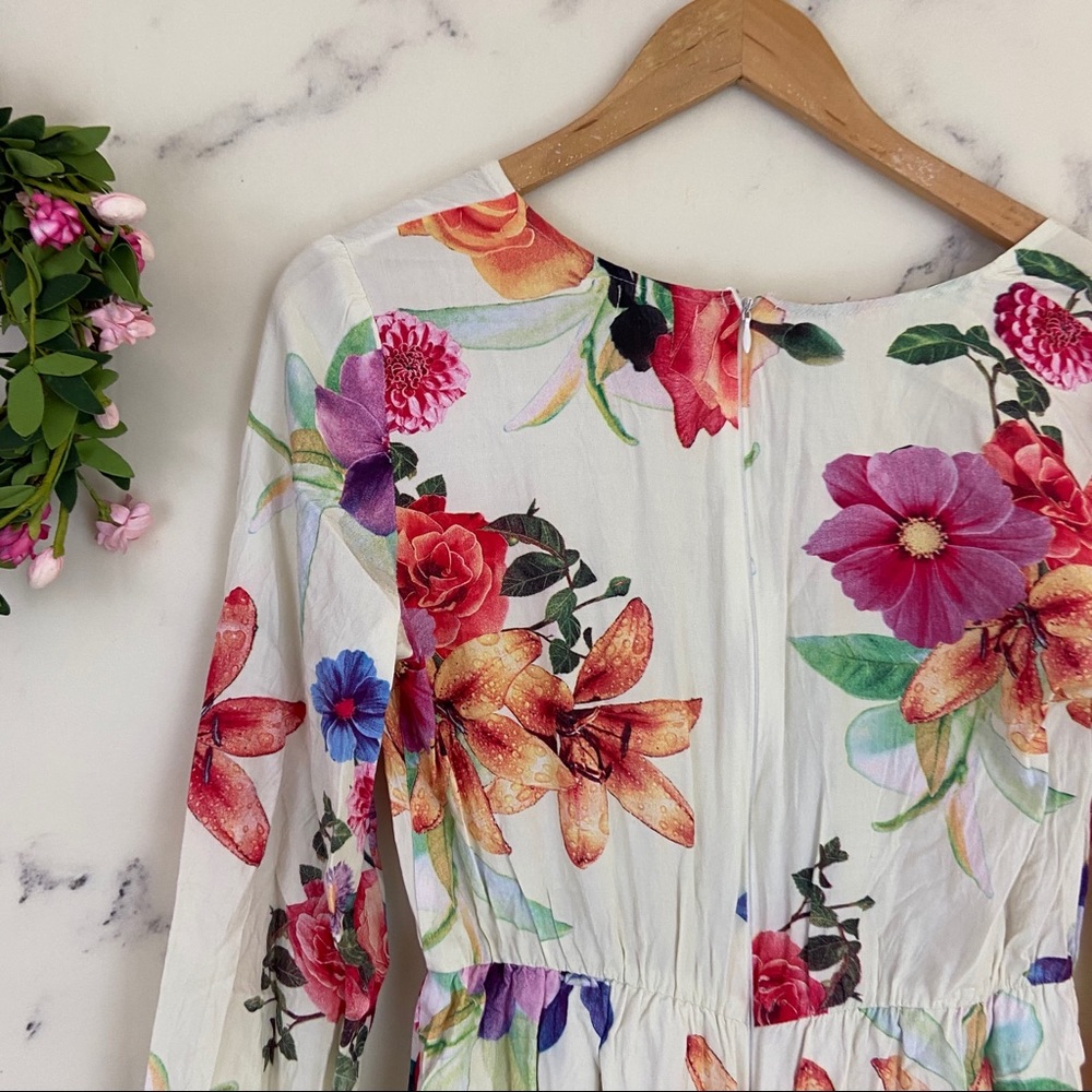🌸SOLD🌸Rumor Boutique Floral Long Sleeve Romper - Picture 6 of 7